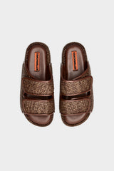 Raffia Cro Slide | Simon Miller CHOCOLATE