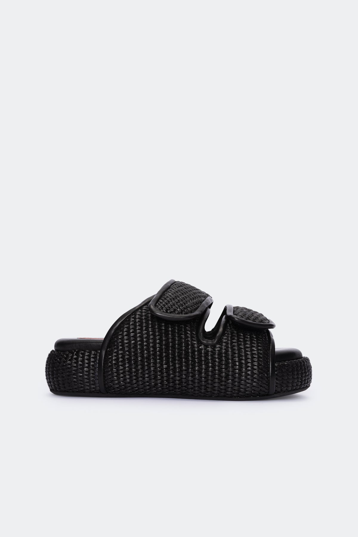 Raffia Cro Slide | Simon Miller BLACK