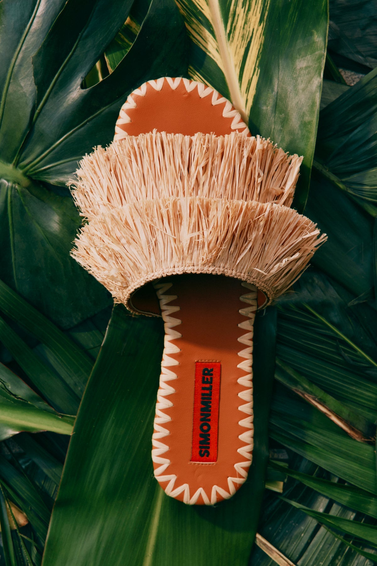 Fringe Raffia Salerno Sandal | Simon Miller NATURAL