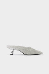 Tinsel Pointed Gala Mule | Simon Miller SILVER