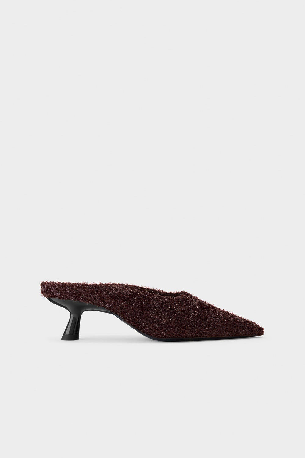 Tinsel Pointed Gala Mule | Simon Miller CHOCOLATE