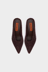 Tinsel Pointed Gala Mule | Simon Miller CHOCOLATE