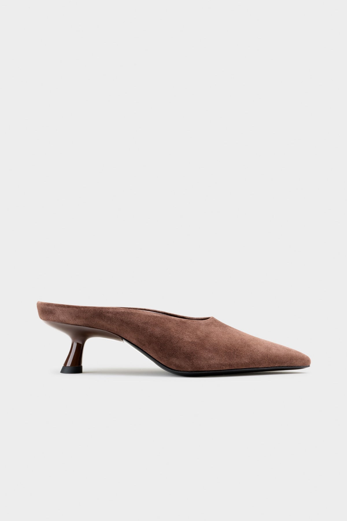 Suede Pointed Gala Mule | Simon Miller CHOCOLATE