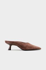 Suede Pointed Gala Mule | Simon Miller CHOCOLATE