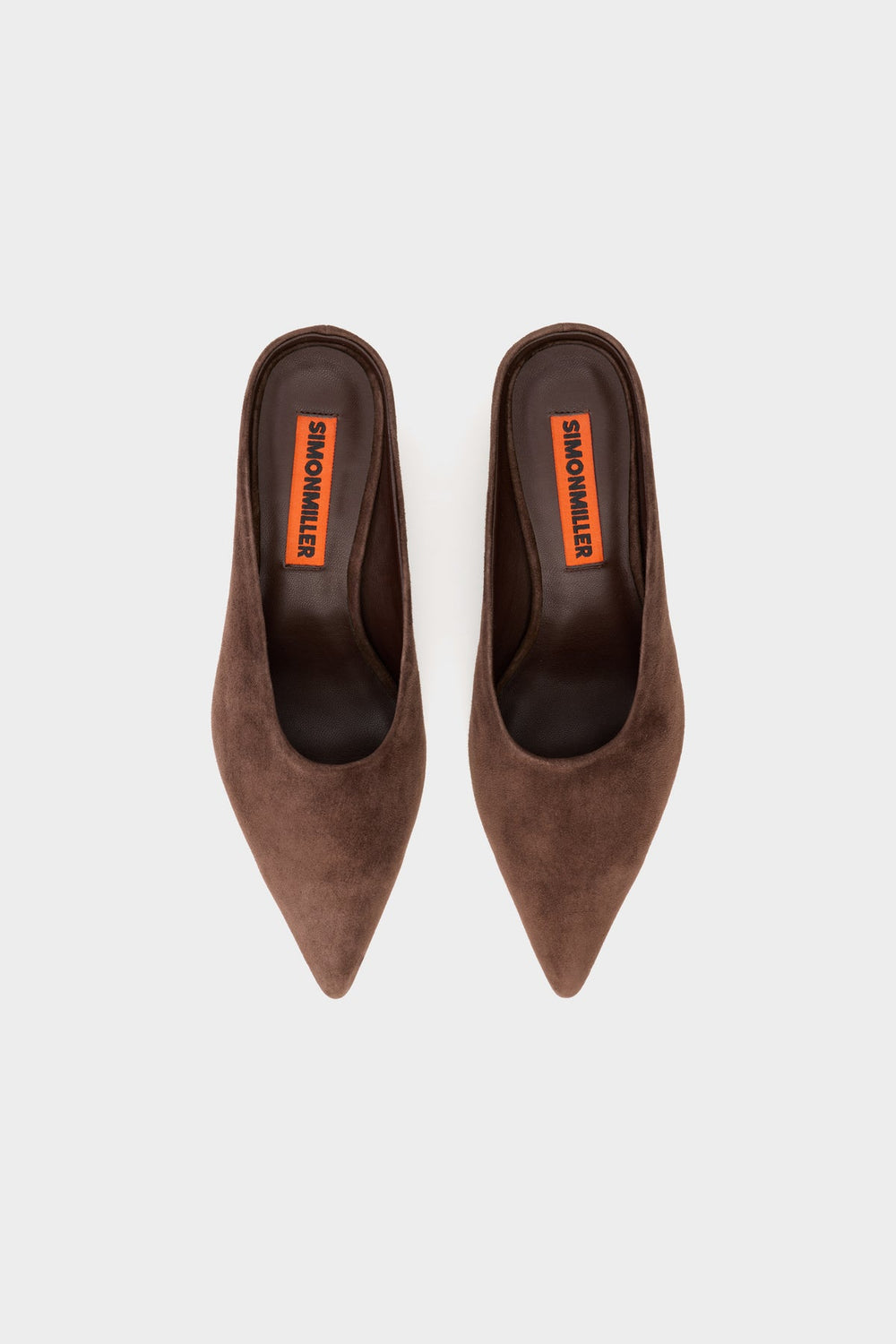 Suede Pointed Gala Mule | Simon Miller CHOCOLATE