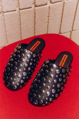 Studded Bubble Slipper | Simon Miller BLACK/SILVER