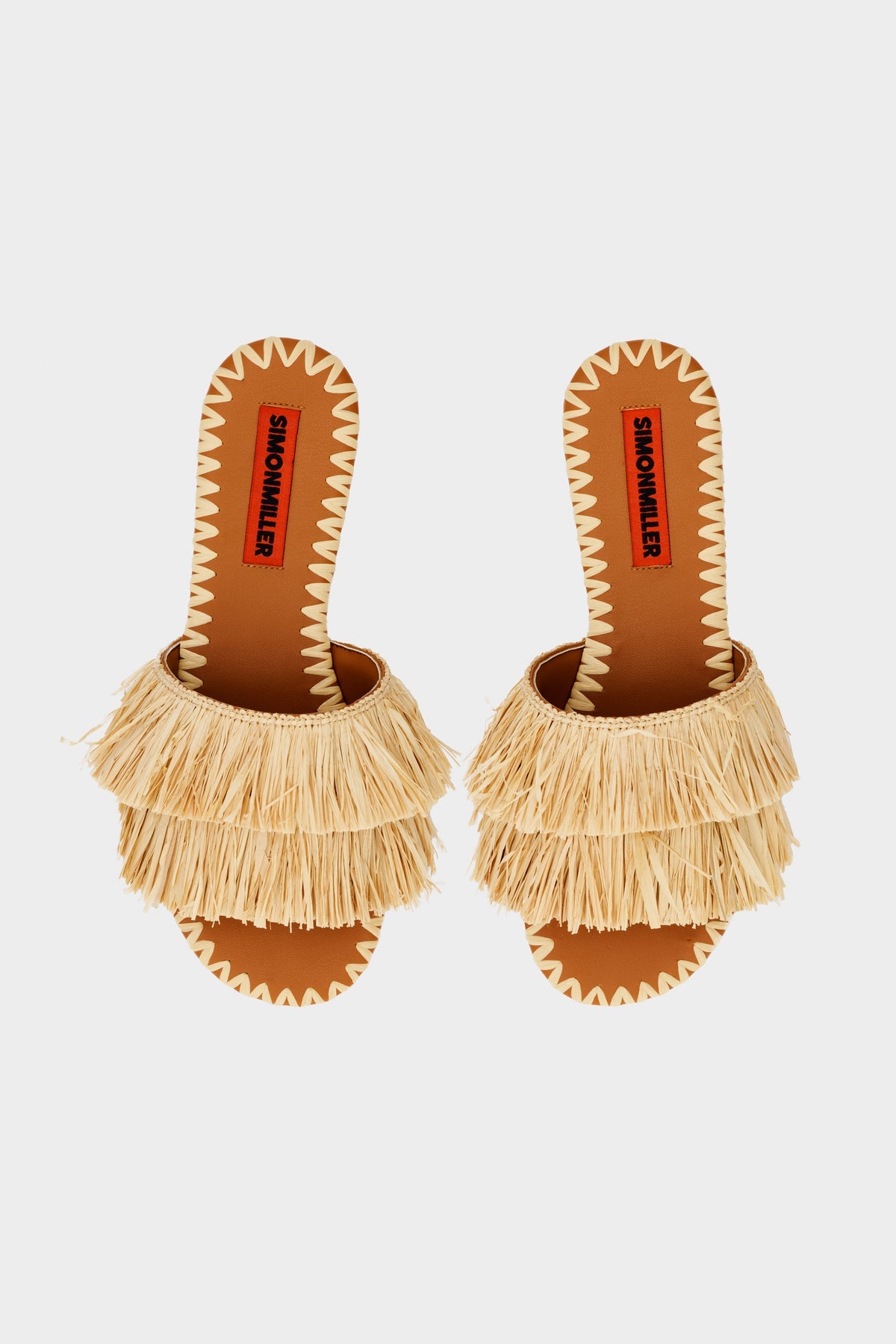 Fringe Raffia Salerno Sandal | Simon Miller NATURAL