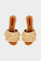 Fringe Raffia Salerno Sandal | Simon Miller NATURAL