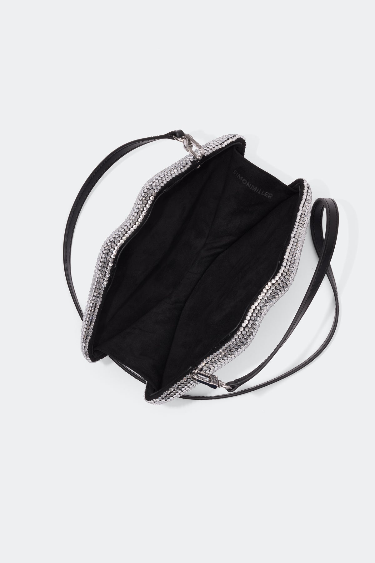 Crystal Lip Clutch | Simon Miller BLACK/CLEAR