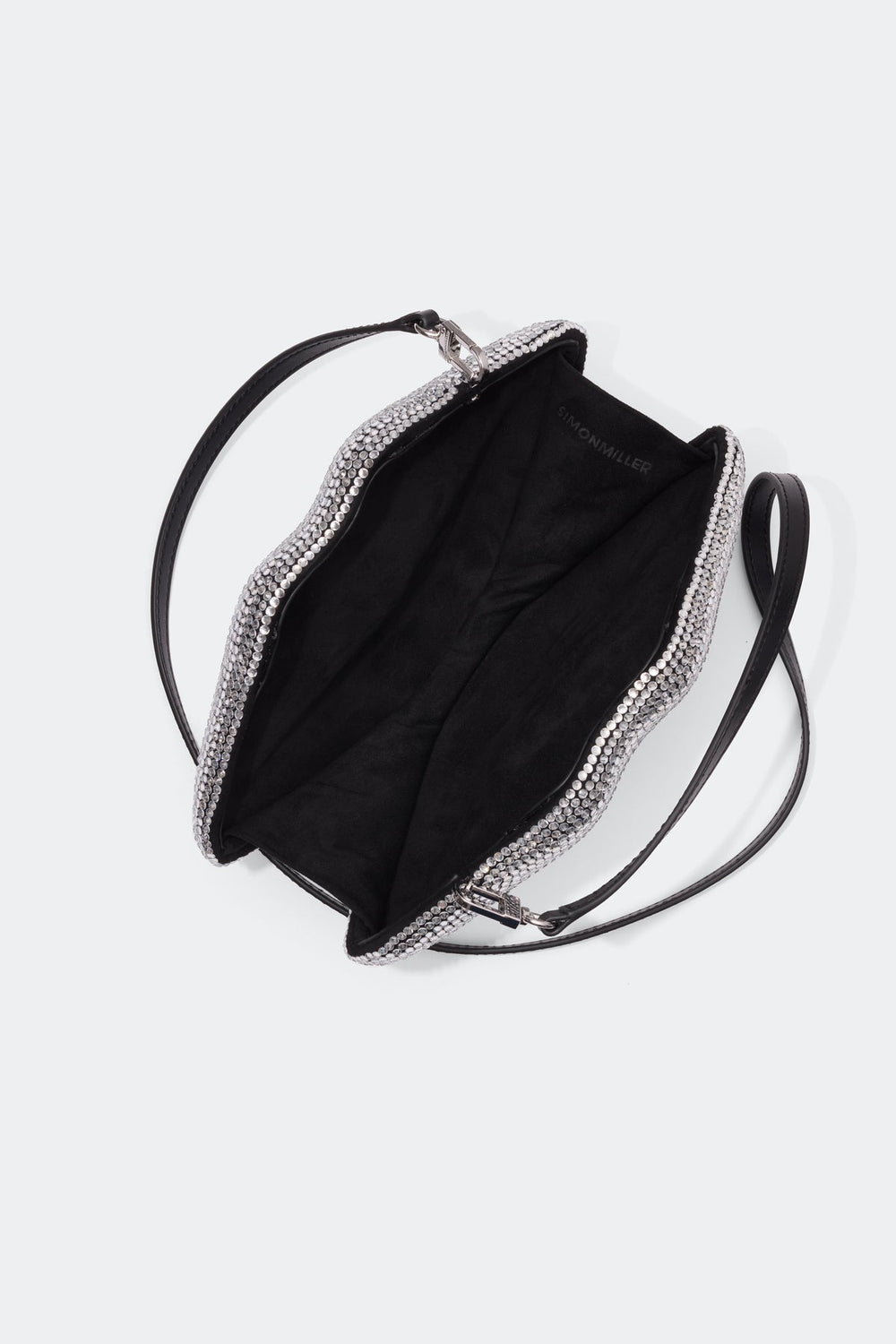 Crystal Lip Clutch | Simon Miller BLACK/CLEAR