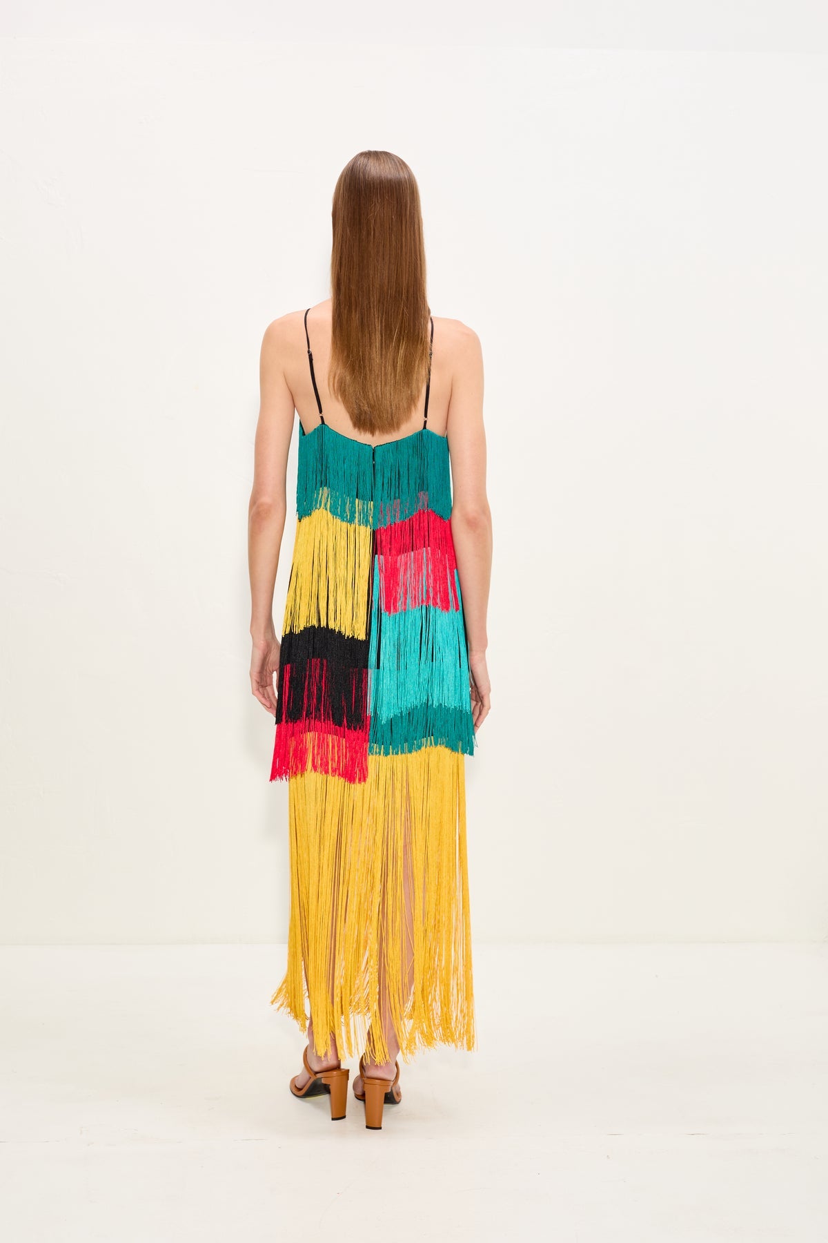 Drea Fringe Dress | Simon Miller Vibrant Multi Fringe