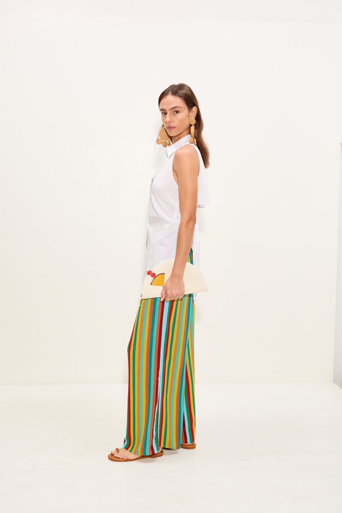 Beaded Lune Clutch | Simon Miller Pina Colada Motif