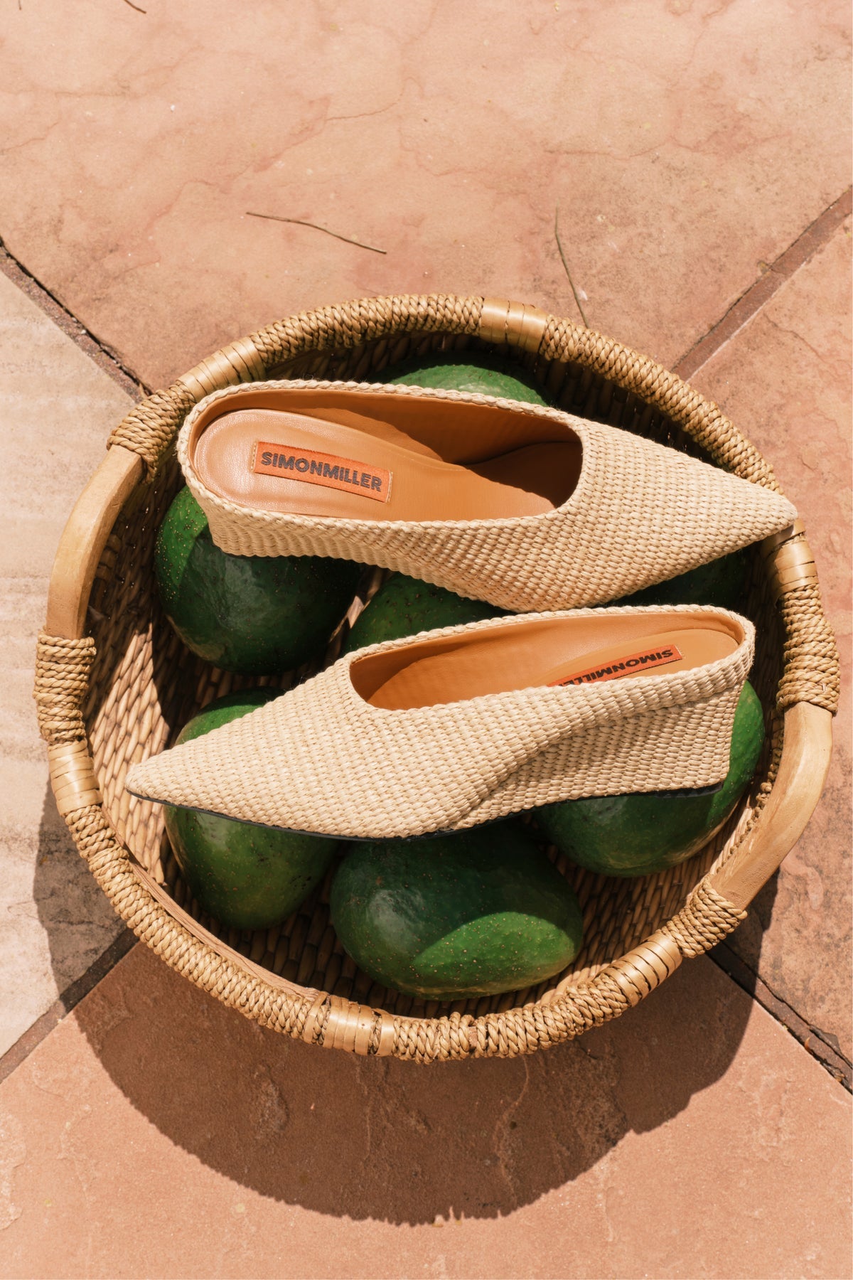 Raffia Gala Wedge | Simon Miller Natural