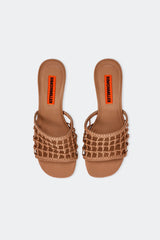 Knotted Beep Heel | Simon Miller Chestnut