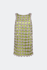 Sina Crochet Mini Dress | Simon Miller Moss/Satellite Silver