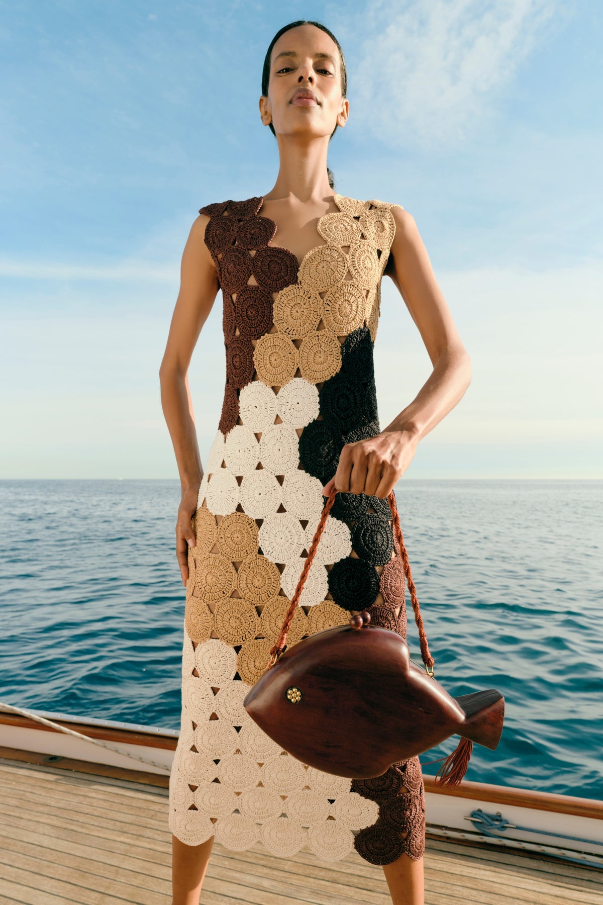 Muro Crochet Dress | Simon Miller Earth Tone Combo