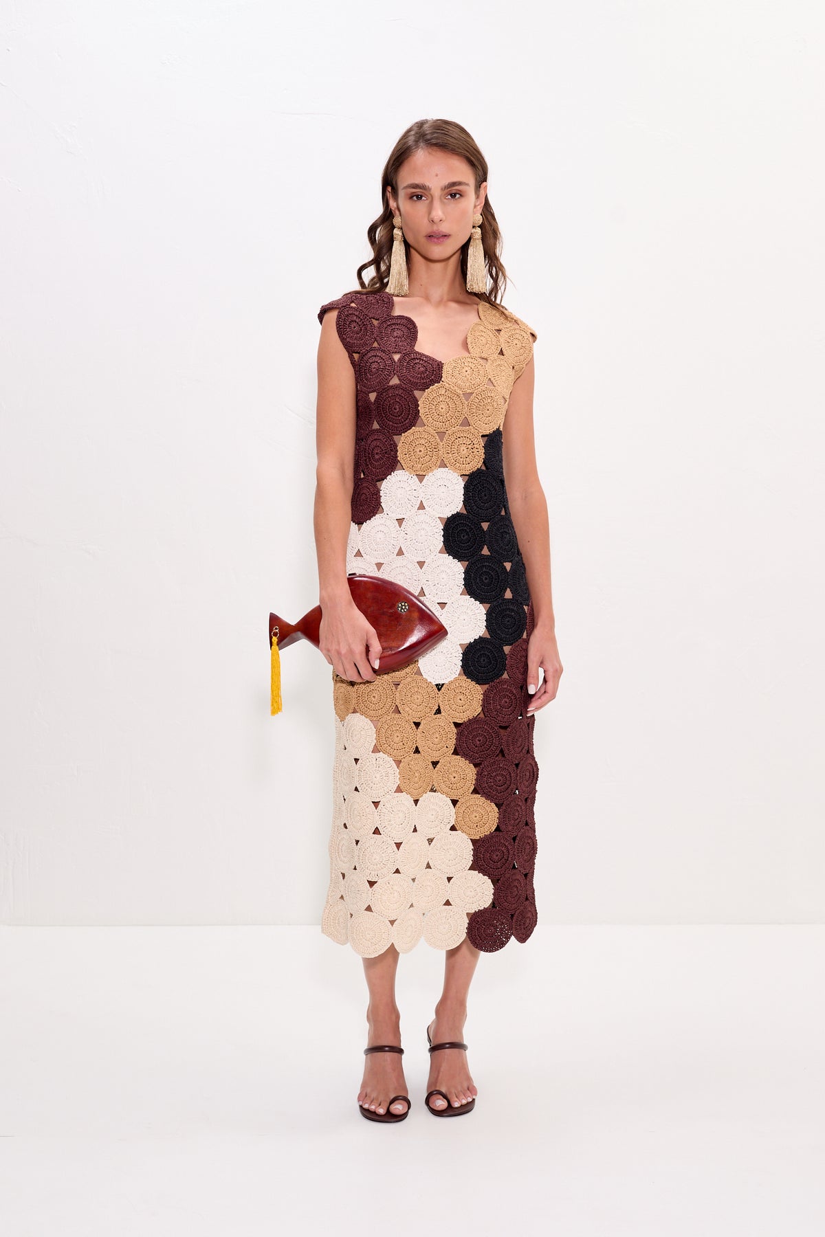 Muro Crochet Dress | Simon Miller Earth Tone Combo