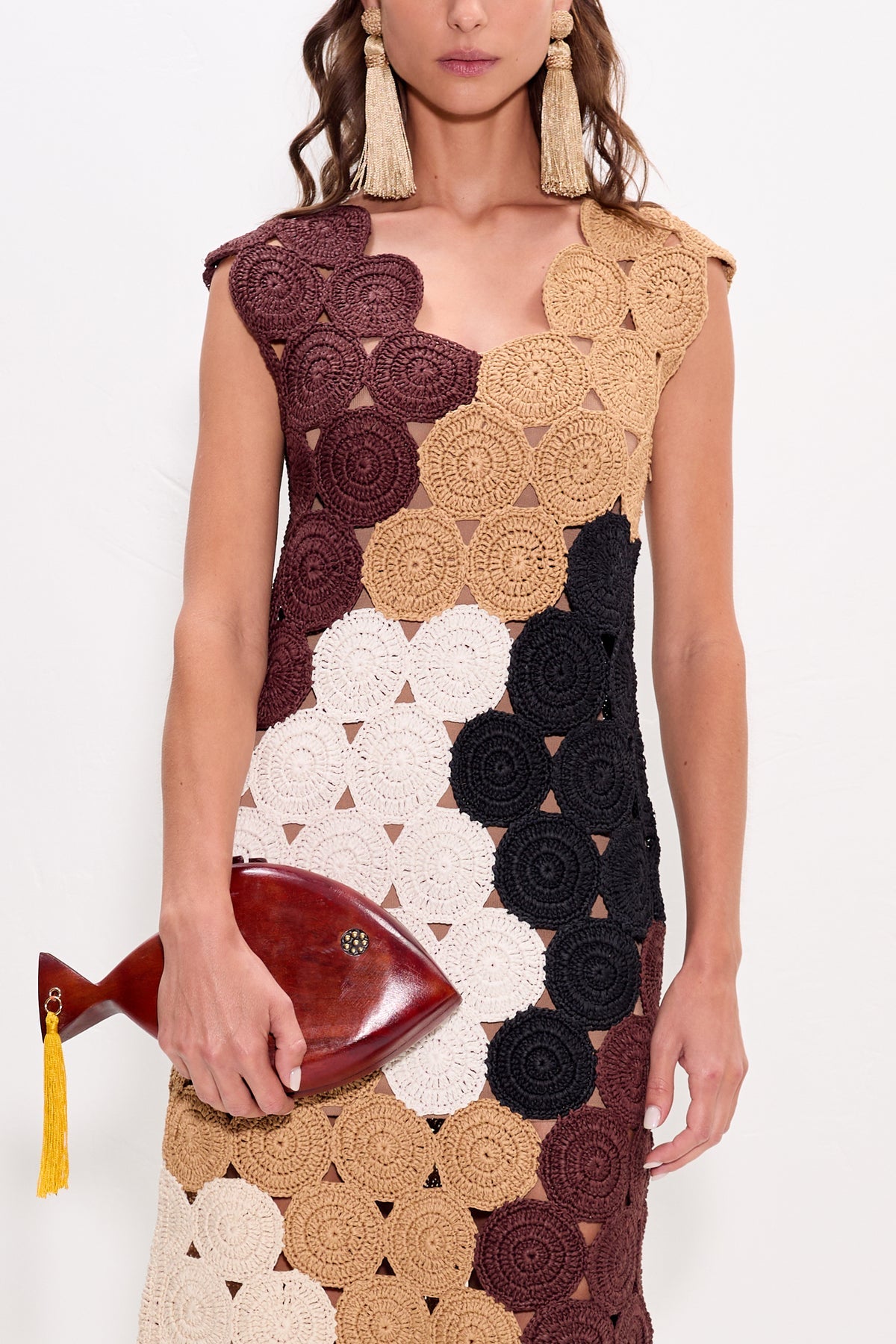 Muro Crochet Dress | Simon Miller Earth Tone Combo