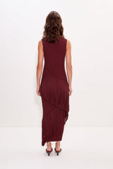 Spiral Knit Dress | Simon Miller Choco Brown