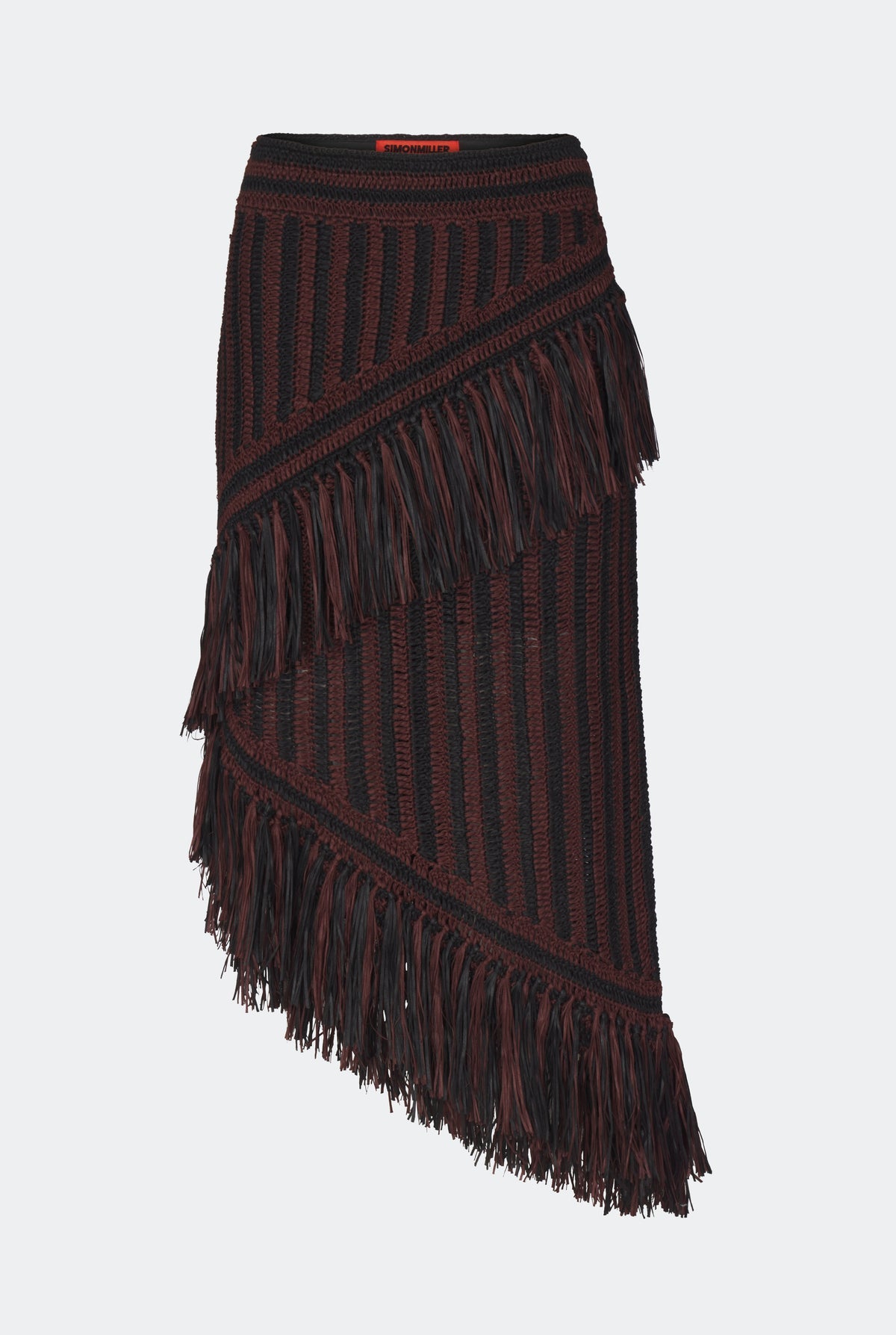 Beja Midi Skirt | Simon Miller Choco Brown/Black Combo