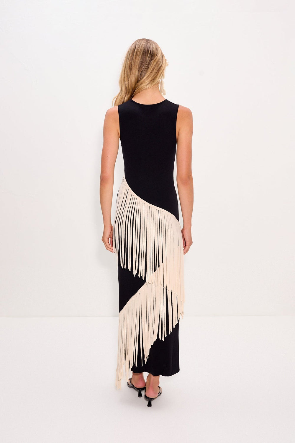 Spiral Knit Dress | Simon Miller Black/Macadamia