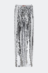 Nella Sequin Wide Leg Pant | Simon Miller SATELLITE SILVER