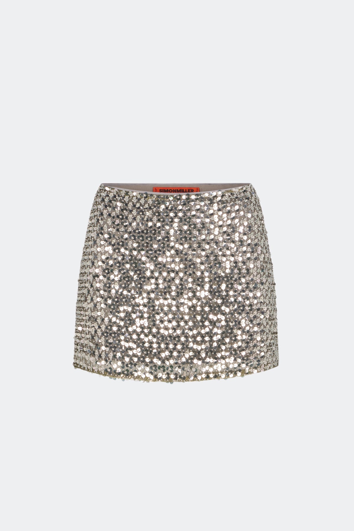 Sequin Dizzy Skirt | Simon Miller SATELLITE SILVER