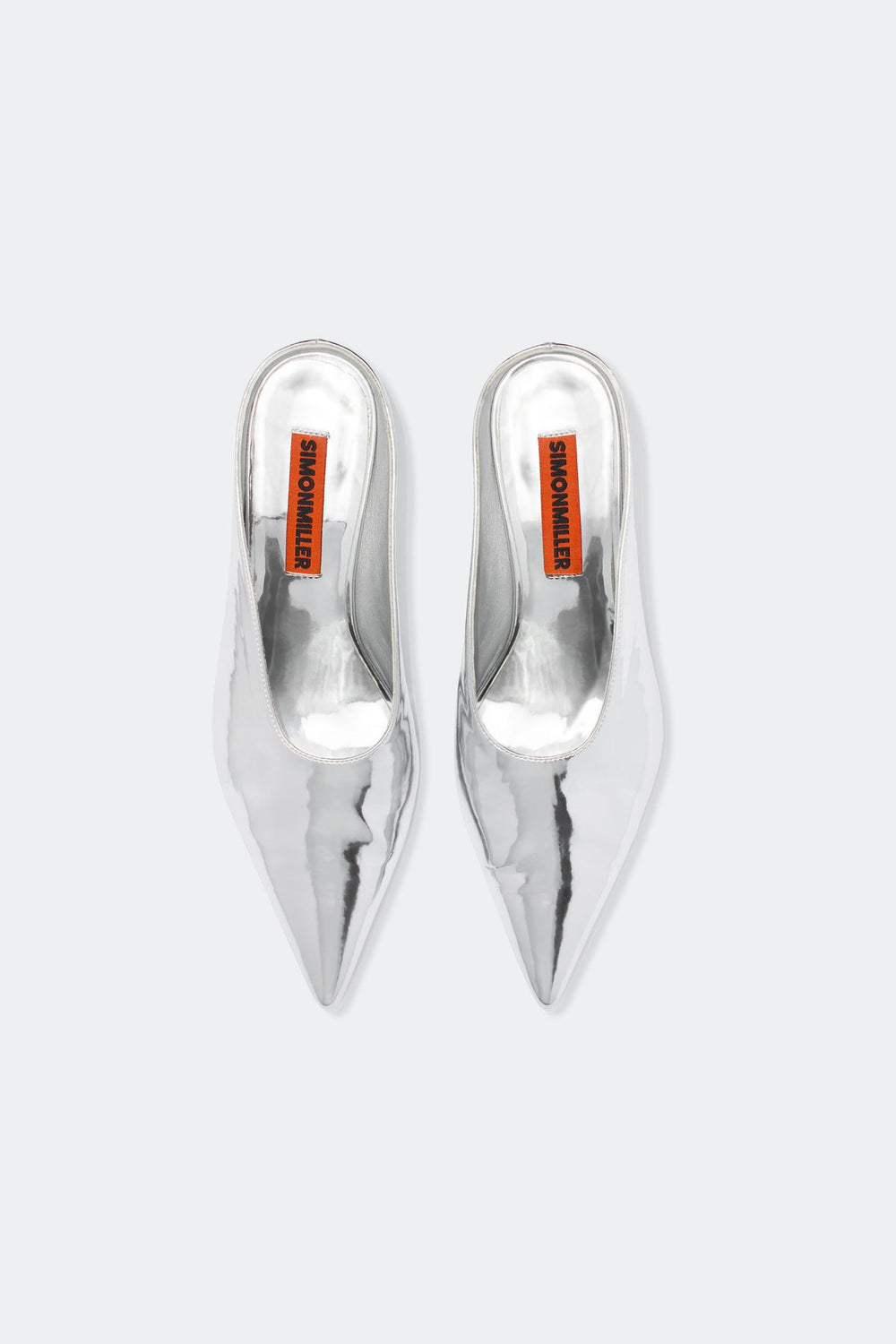 Chrome Pointed Gala Mule | Simon Miller SILVER
