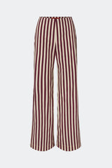 Pia Poplin Pant | Simon Miller Bordeaux Stripe