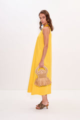 Nava Poplin Midi Dress | Simon Miller Sungold