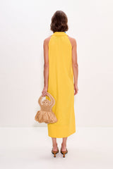 Nava Poplin Midi Dress | Simon Miller Sungold