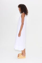 Nava Poplin Midi Dress | Simon Miller MACADAMIA