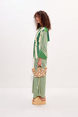 Toni Poplin Pant | Simon Miller Gummy Green/Ecru