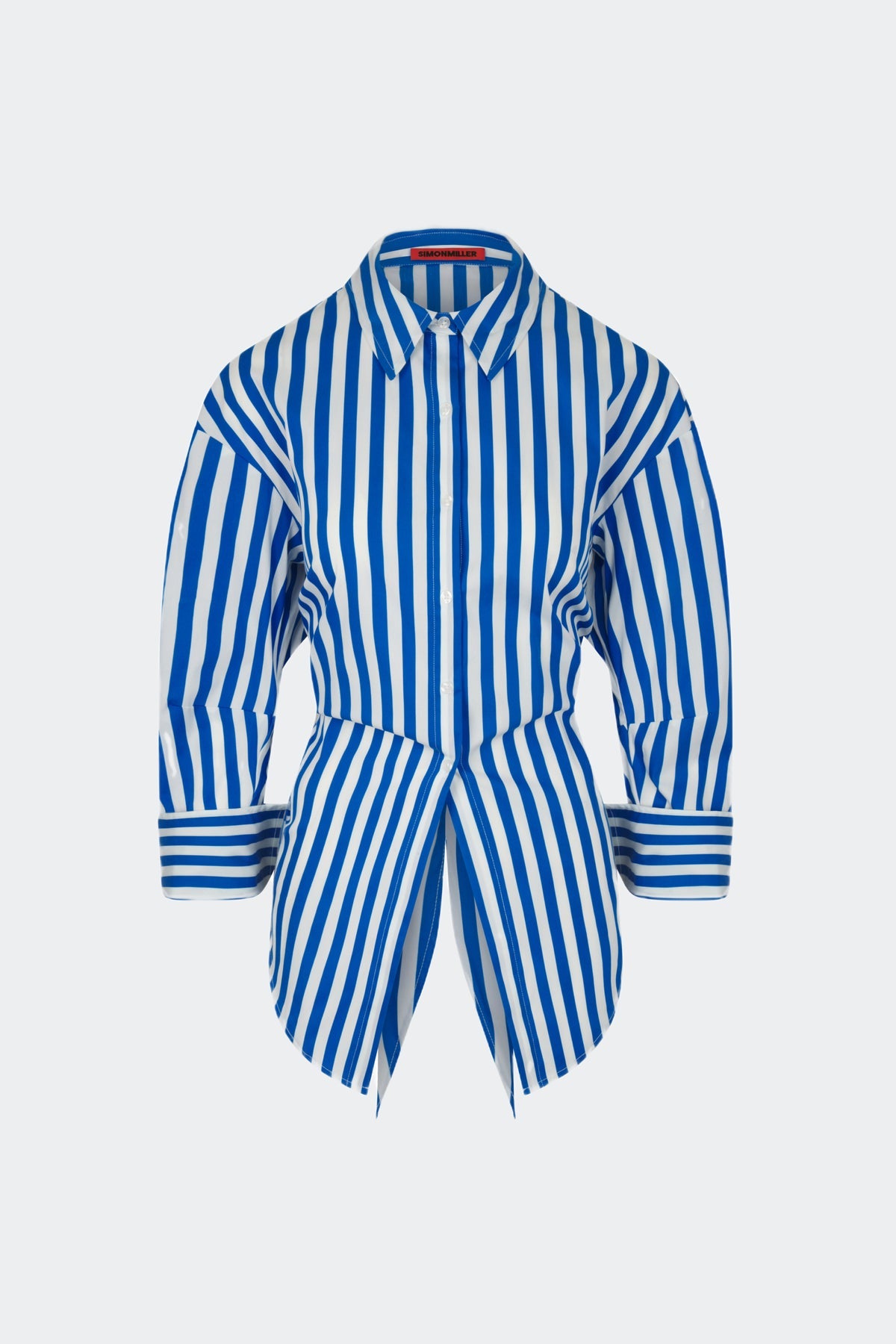 Loch Striped Poplin Button Up | Simon Miller BLUE STRIPE