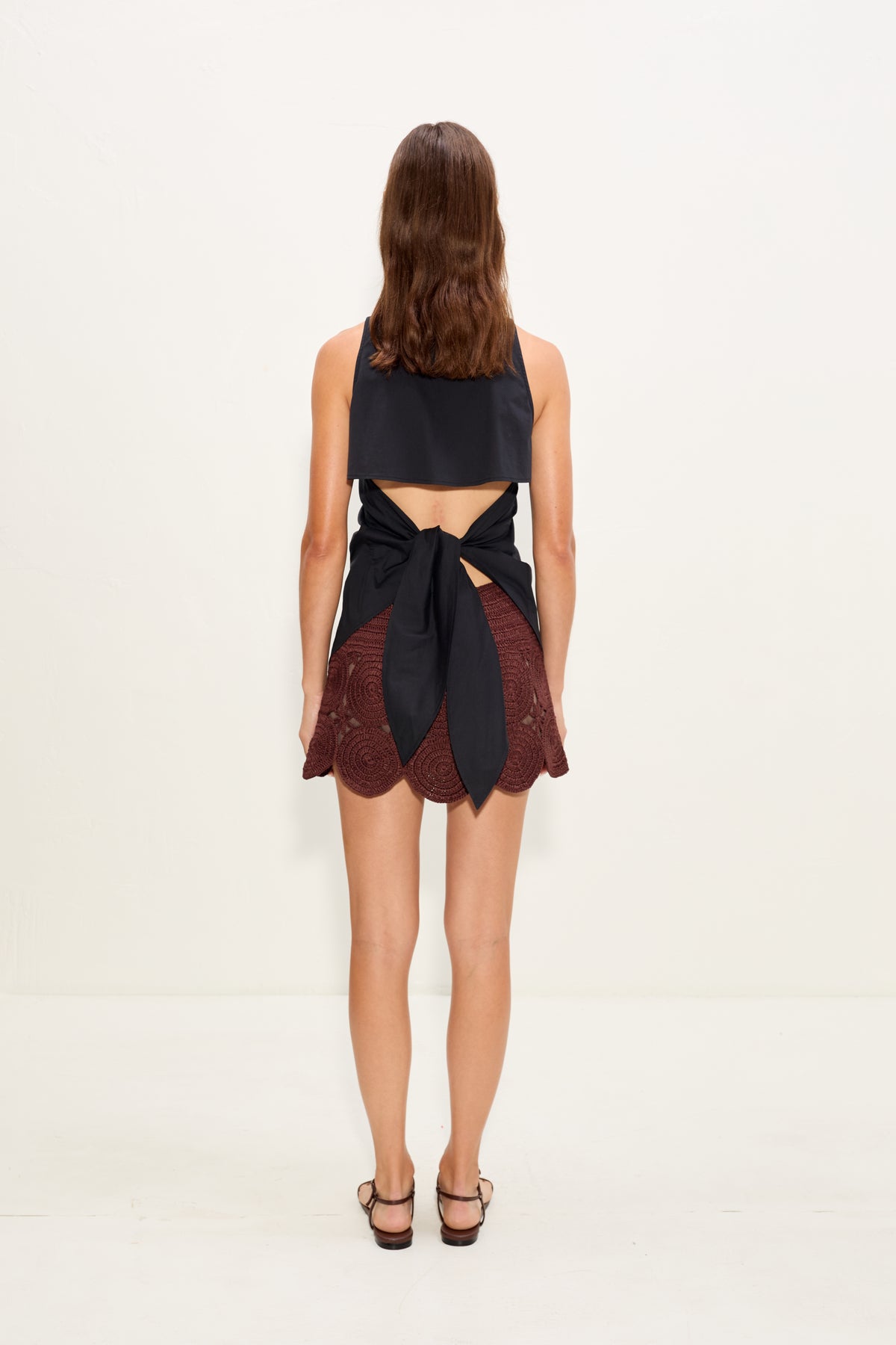 Loch Sleeveless Poplin Button Up | Simon Miller BLACK