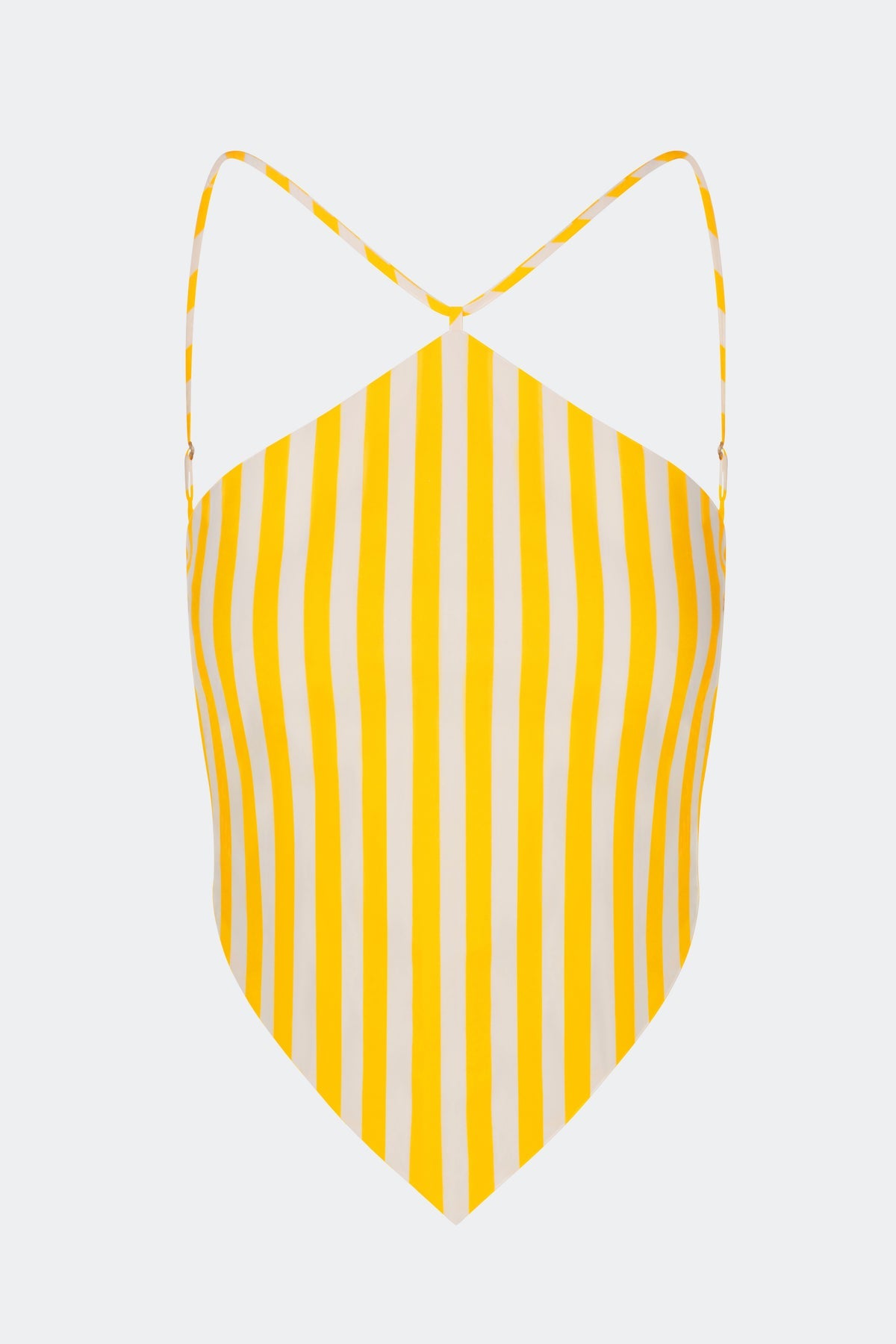 Kit Poplin Tie Top | Simon Miller Sungold/Ecru Stripe