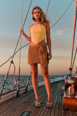 Pom Pom Mini Skirt | Simon Miller Natural