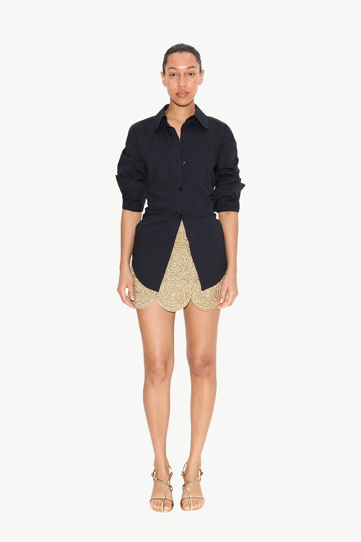 Beep Beep Mini Skirt | Simon Miller STAR GOLD
