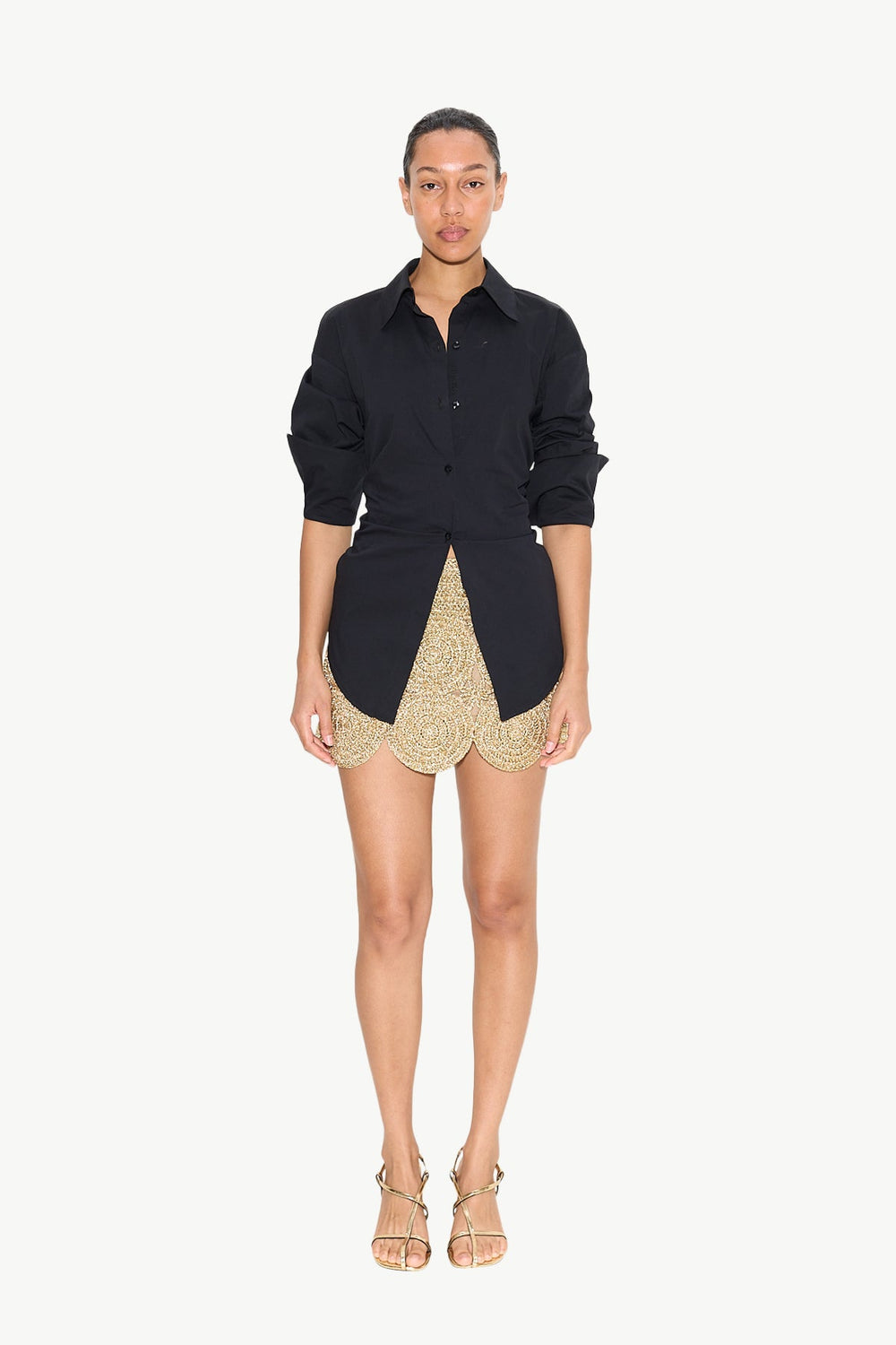 Beep Beep Mini Skirt | Simon Miller STAR GOLD
