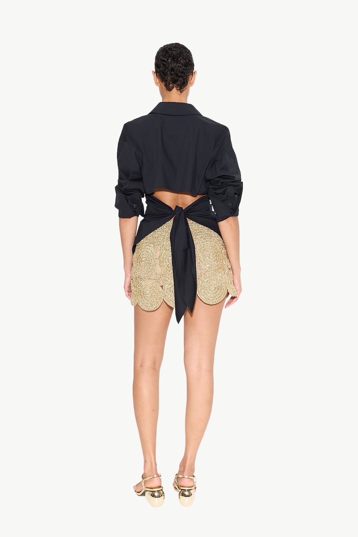 Beep Beep Mini Skirt | Simon Miller STAR GOLD