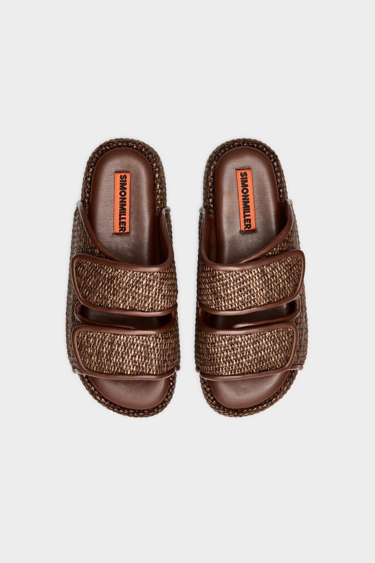 Raffia Cro Slide | Simon Miller CHOCOLATE