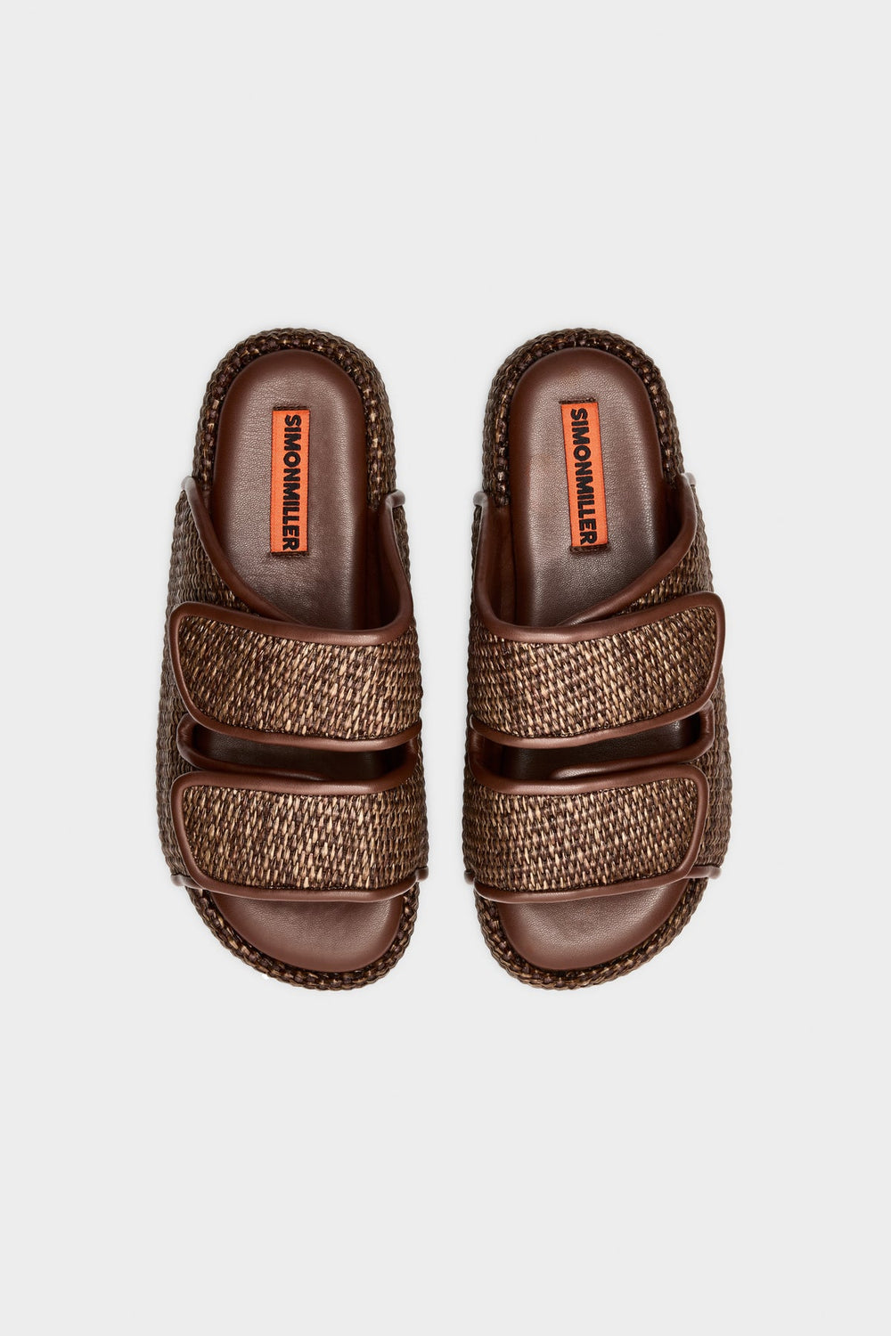 Raffia Cro Slide | Simon Miller CHOCOLATE