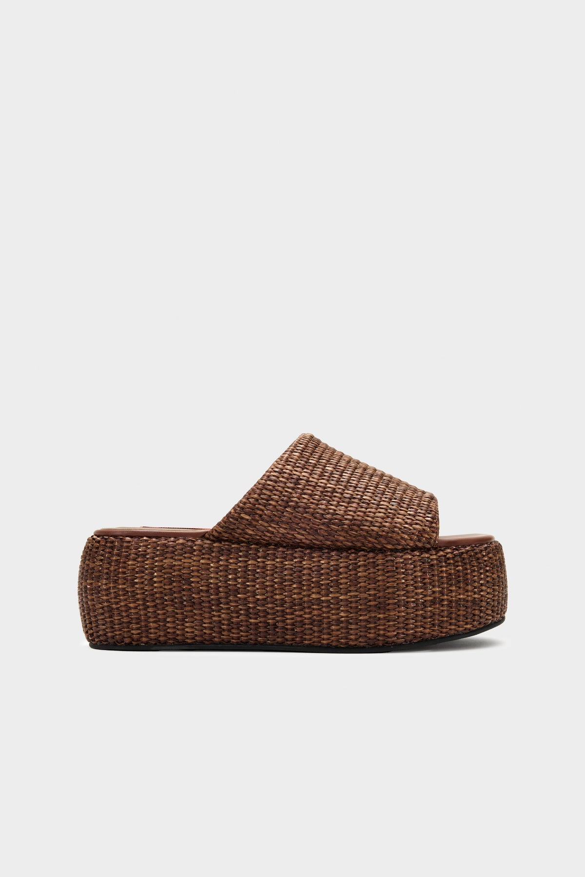 Raffia Cloudy Platform | Simon Miller CHOCOLATE