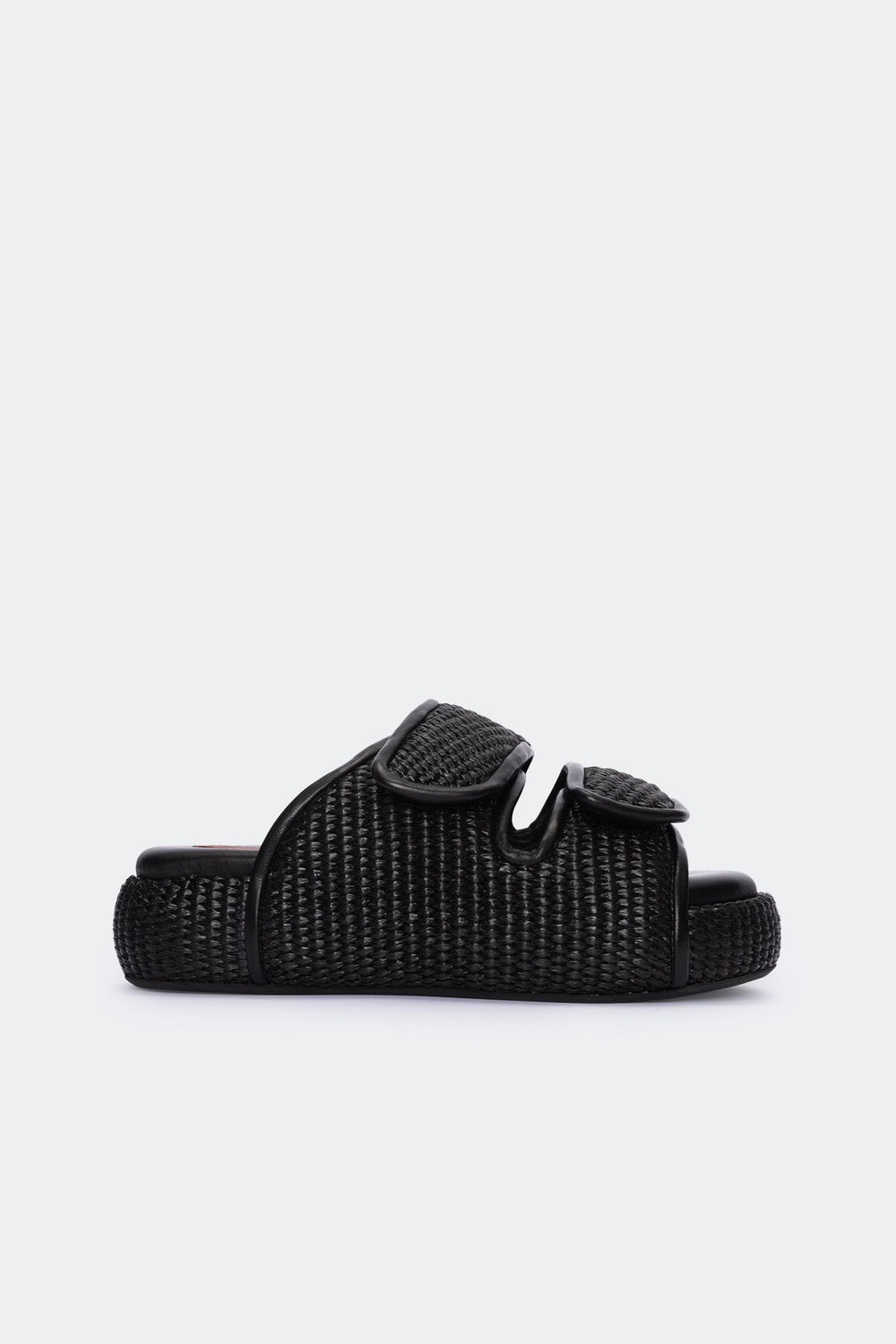 Raffia Cro Slide | Simon Miller BLACK