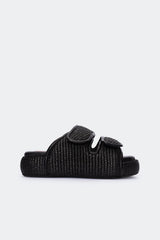 Raffia Cro Slide | Simon Miller BLACK