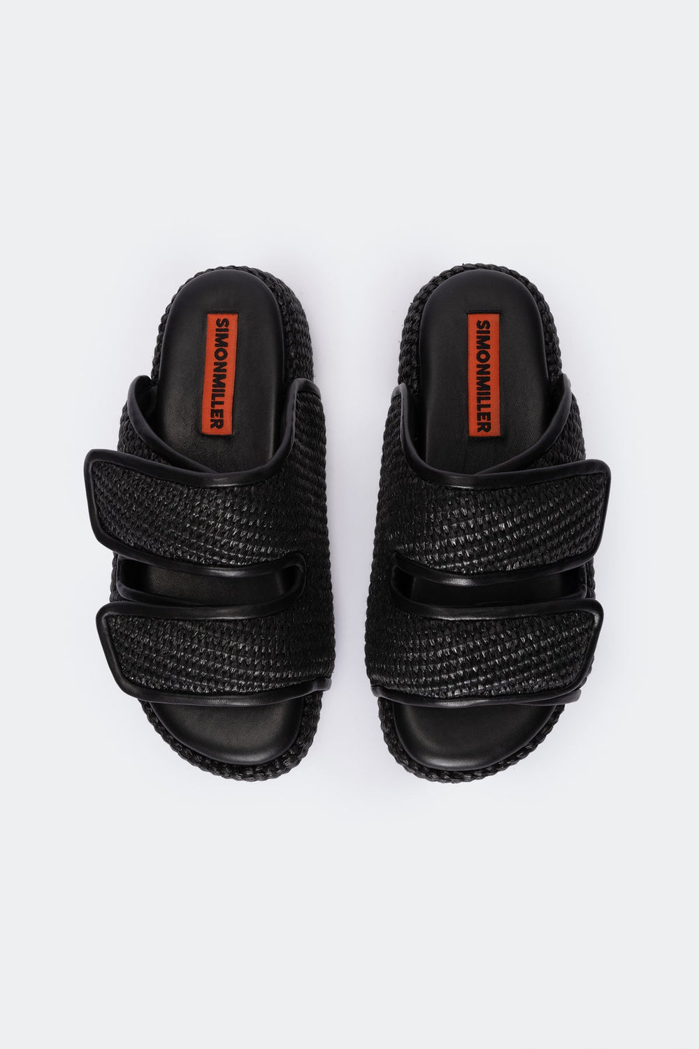 Raffia Cro Slide | Simon Miller BLACK