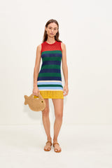 Yvonne Knit Mini Dress | Simon Miller Brick Stripe Combo