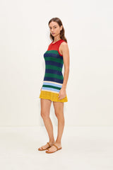 Yvonne Knit Mini Dress | Simon Miller Brick Stripe Combo