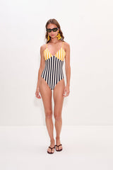 Behati One Piece | Simon Miller Sungold Stripe Combo