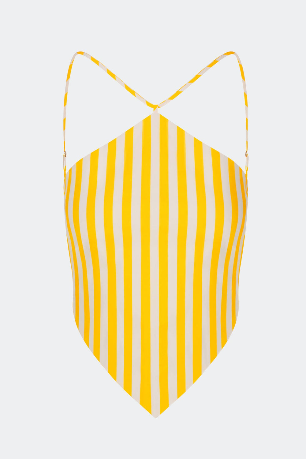 Kit Poplin Tie Top | Simon Miller Sungold/Ecru Stripe